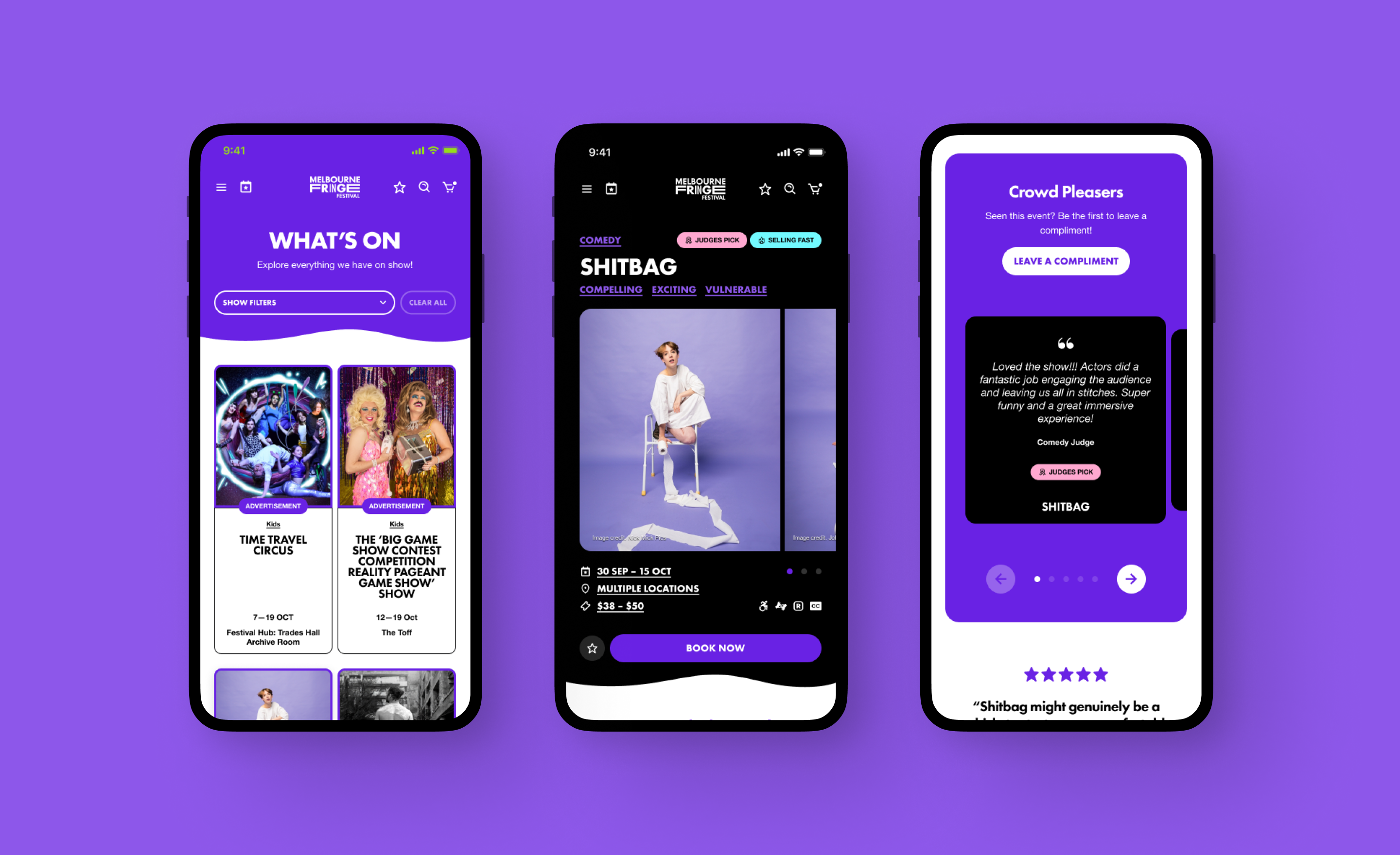 Melbourne Fringe Festival, AI FringBot, mobile